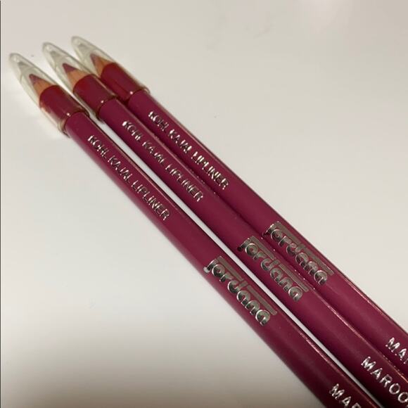 NEW (3) Jordana LIP LINER PENCILS Maroon Lip Color Contour Made In USA Lipliner - Picture 4 of 5